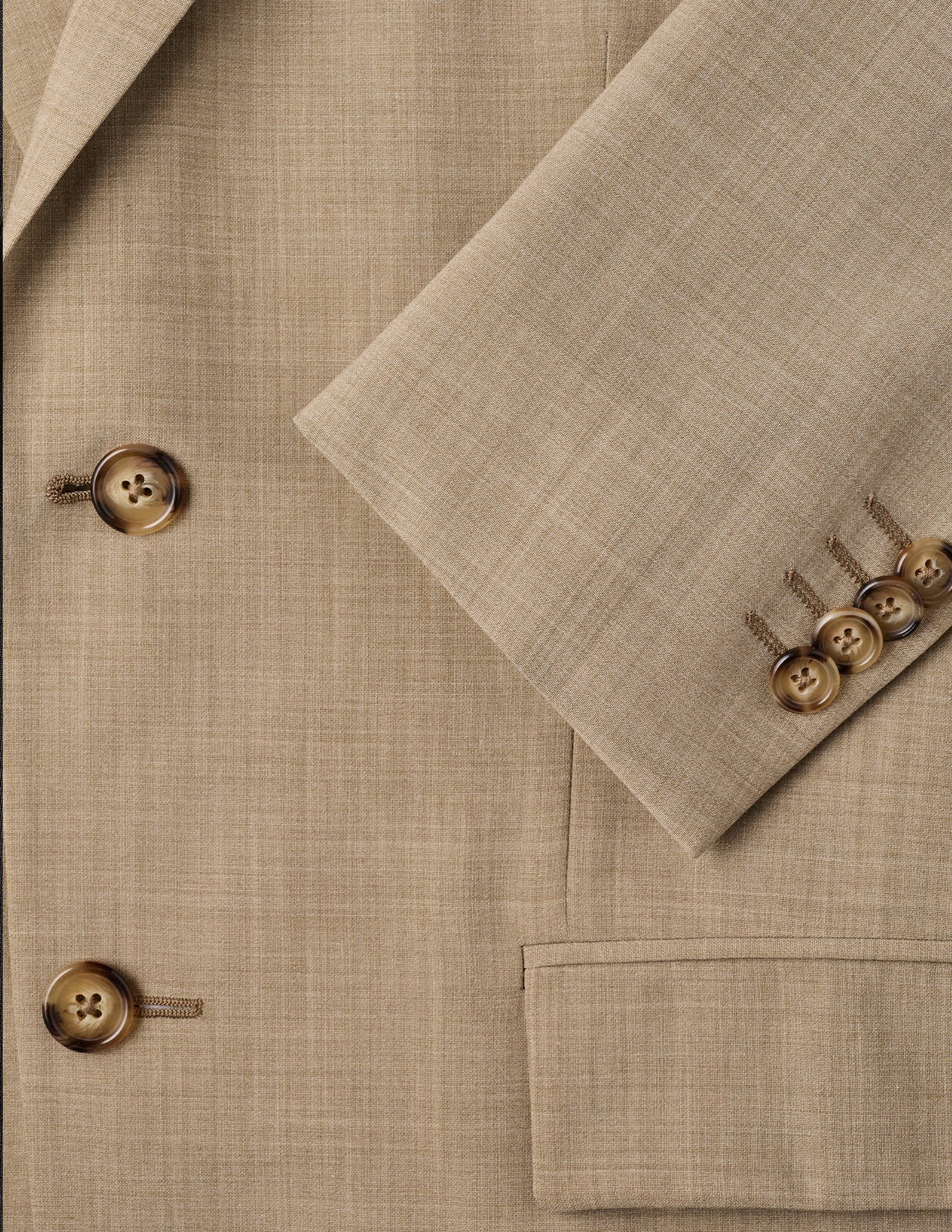 Tech Wool Blazer Sand Slim